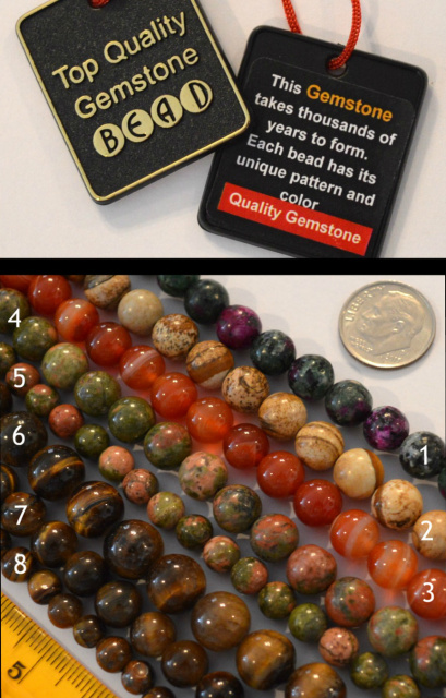 Gemstone Beads - Choice of Stone and Size - 6-10mm