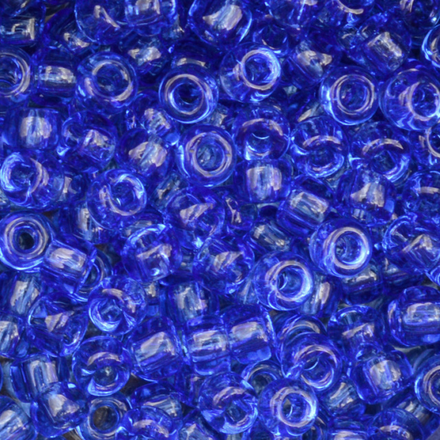 Transparent - Sapphire, Matsuno 8/0 Seed Beads