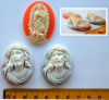 Resin Cameo Cabochons, 40x30mm, choice of design - RELIGIOUS