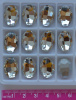 *Faceted Glass Cabs, 18x13mm, Clear - back is NOT FLAT