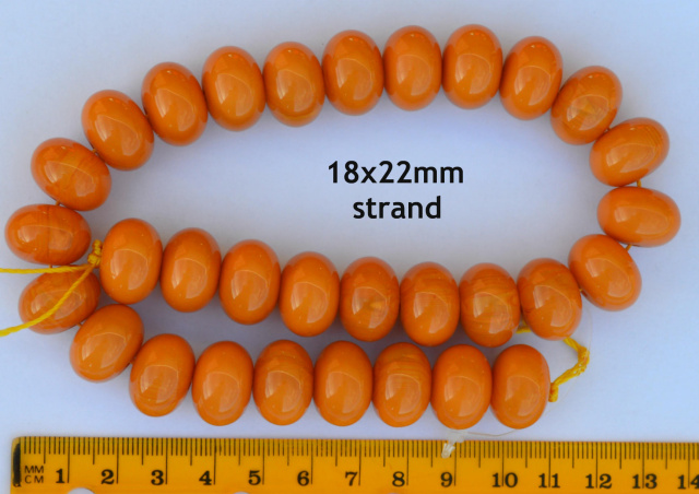 Resin Imitation Blood Bee's Wax beads, strand, 18x22mm