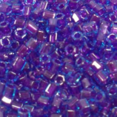 Toho Hex 8/0 - Aqua/Purple inside - #252