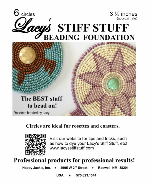 6-Pack 3.5" Diameter Circles Lacy's Stiff Stuff