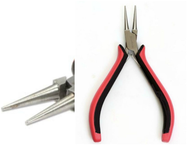 The Beadsmith Superfine Ergo Round Nose Pliers with spring