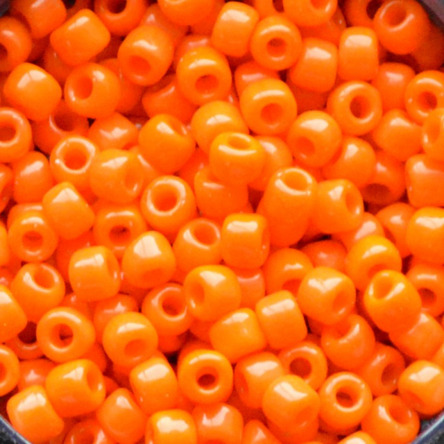 Opaque - Orange, Matsuno 6/0 Seed Beads