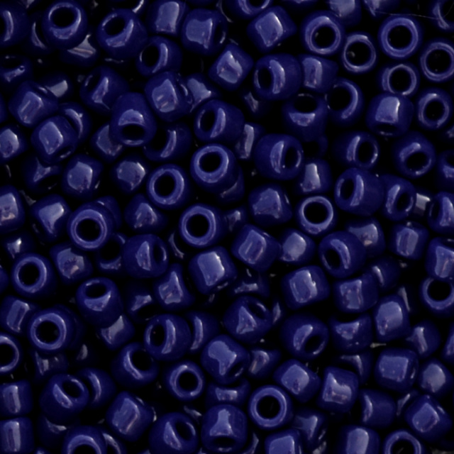 Opaque - Navy Blue, Matsuno 8/0 Seed Beads