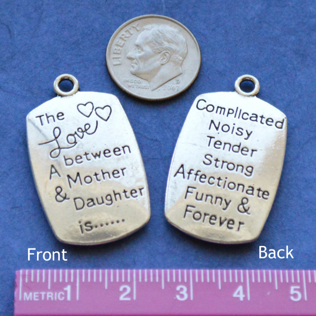 Mother/Daughter Pendant Set, 34x20mm