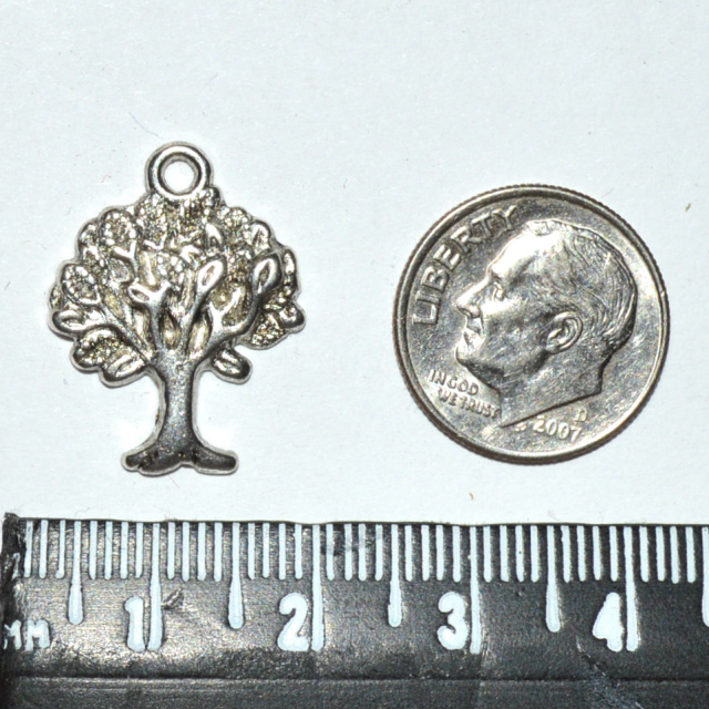 Tree of Life Charm - Antique Silver - Pack of 12