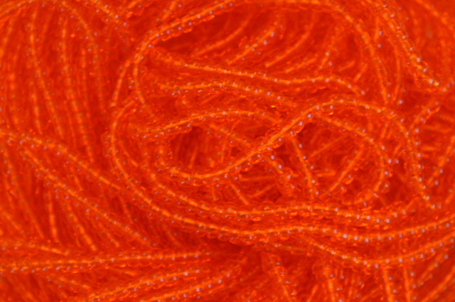 Transparent - Sparkling Orange Czech 11/0 Seed Beads