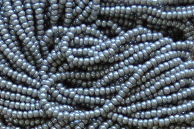 Opaque LUSTER - Grey 11/0 Seed Beads