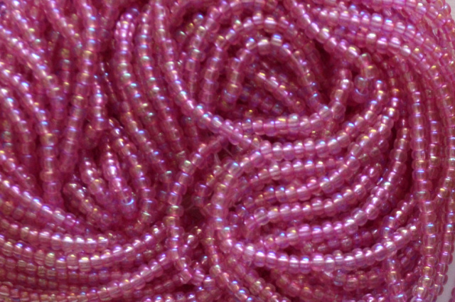 Transparent - Pink RB SolGel, Czech 11/0 Seed Beads
