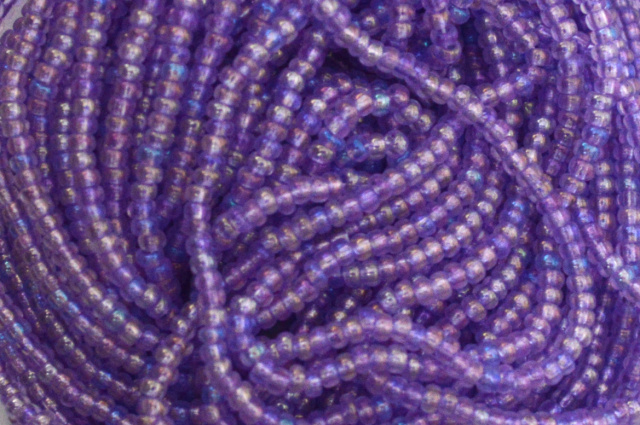 Transparent RB - Lilac Rainbow SolGel, Czech 11/0 Seed Beads