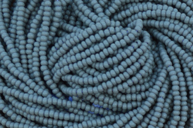 Opaque - Grey,  Czech 11/0 Seed Beads