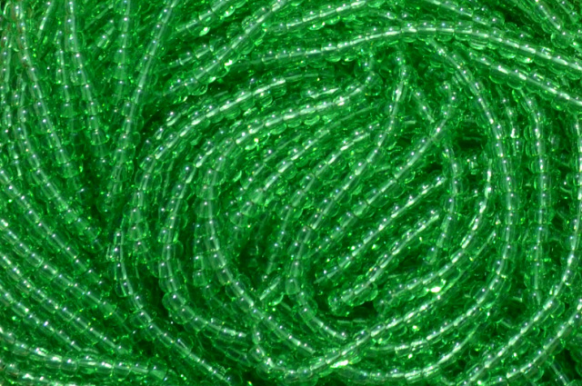 Transparent - Mint Green, Czech 11/0 Seed Beads