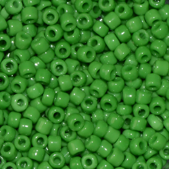 Opaque - Green, Matsuno 6/0 Seed Beads