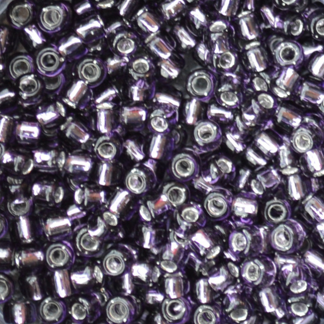Silver Lined - Purple Matsuno 8/0 Seed Beads
