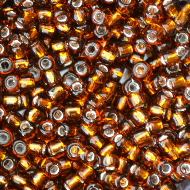 Silver Lined - Root Beer, Matsuno 6/0 Seed Beads