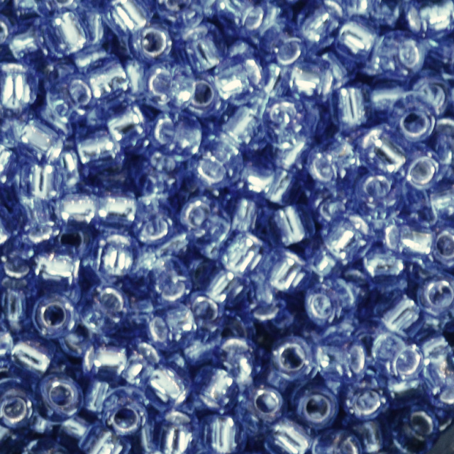 Silver Lined - Sapphire Blue, Matsuno 8/0 Seed Beads