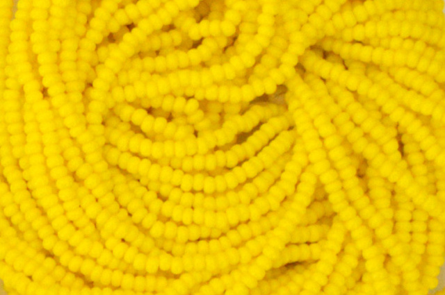 Opaque - Yellow Czech 11/0 Seed Beads