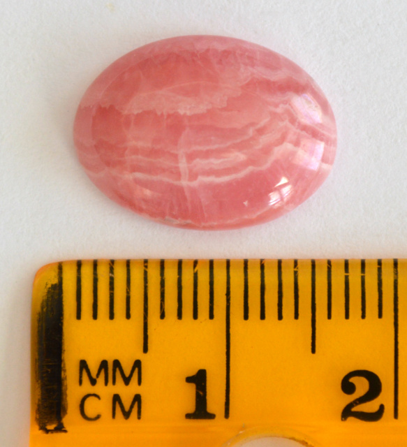 Rhodochrosite cabochon, 16x12mm