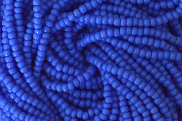 Opaque - Blue,  Czech 11/0 Seed Beads
