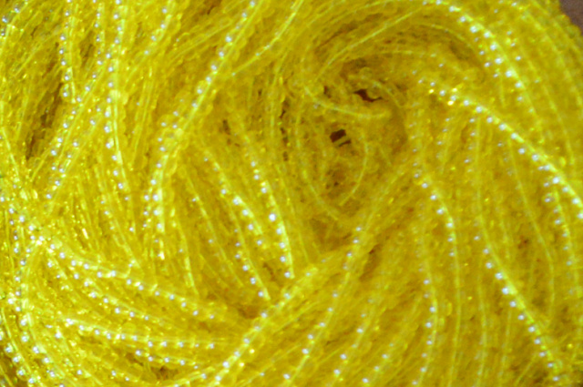Transparent - Yellow, Czech 11/0 Seed Beads