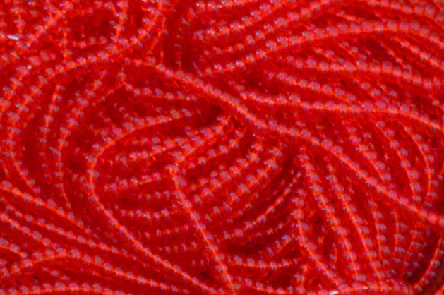 Transparent - Light Red Czech 11/0 Seed Beads