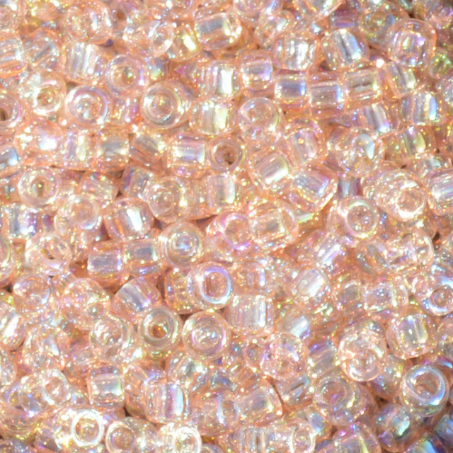 Transparent RB - Cream Soda, Matsuno 8/0 Seed Beads