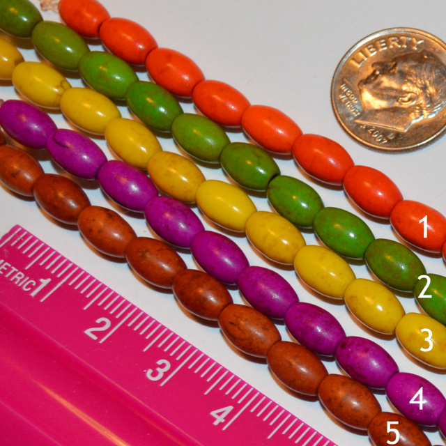 Composite Barrel Beads - 8x5mm - Choice of Color