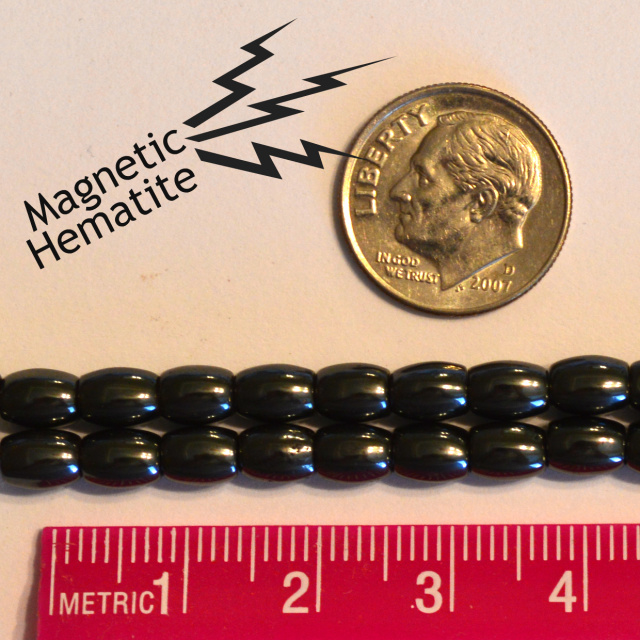 Hematite - MAGNETIC Hematite Barrel Beads
