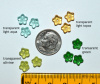 Czech Glass Starflowers - 7mm, choice of color