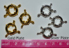 Big Spring Ring Clasp, 15mm, pack of 3, choice of color