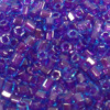 Toho Hex 8/0 - Aqua/Purple inside - #252