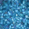 Toho Hex 8/0 - Crystal/Teal Inside - #274