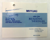 Miyuki Extra Fine Beading Needles, 6 pack with Threader