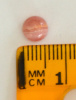 Rhodochrosite cabochon, 6mm round