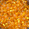 Silver Lined - Light Orange, Matsuno 6/0 Seed Beads