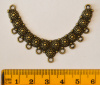 Antique Bronze Link Connector Pendant, 57x40mm