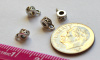 Hanger beads - 6.5x4x3mm - Antique Silver color - 1oz (approx 140 beads)