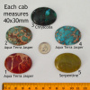 40x30mm Cabochons, price per cab, your choice, assorted stones