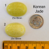 Korean Jade Cabs, 25x18mm, Price Per Cab, Your Choice