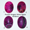 Purple Dragon Veins Agate Cabochons, your choice