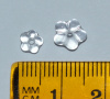 Czech Glass Daisy / Crystal Clear, choice of size, 60/100pk