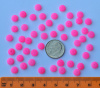 6mm Czech Glass Rondelles, NEON PINK, pack of 50