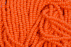 Opaque - Orange,  Czech 11/0 Seed Beads