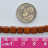 CzechMates Two-hole Tile Beads, 6mm, Patina Opaque Red, Pack of 50!