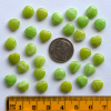 Czech 8mm Peridot/Olive Swirl Hearts, Pack of 30 