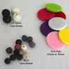 Diffuser Jewelry Refills - Lava Beads or Felt Pads