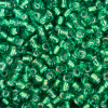 Silver Lined - Jade Green, Matsuno 8/0 Seed Beads