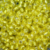 Silver Lined - Yellow, Matsuno 8/0 Seed Beads